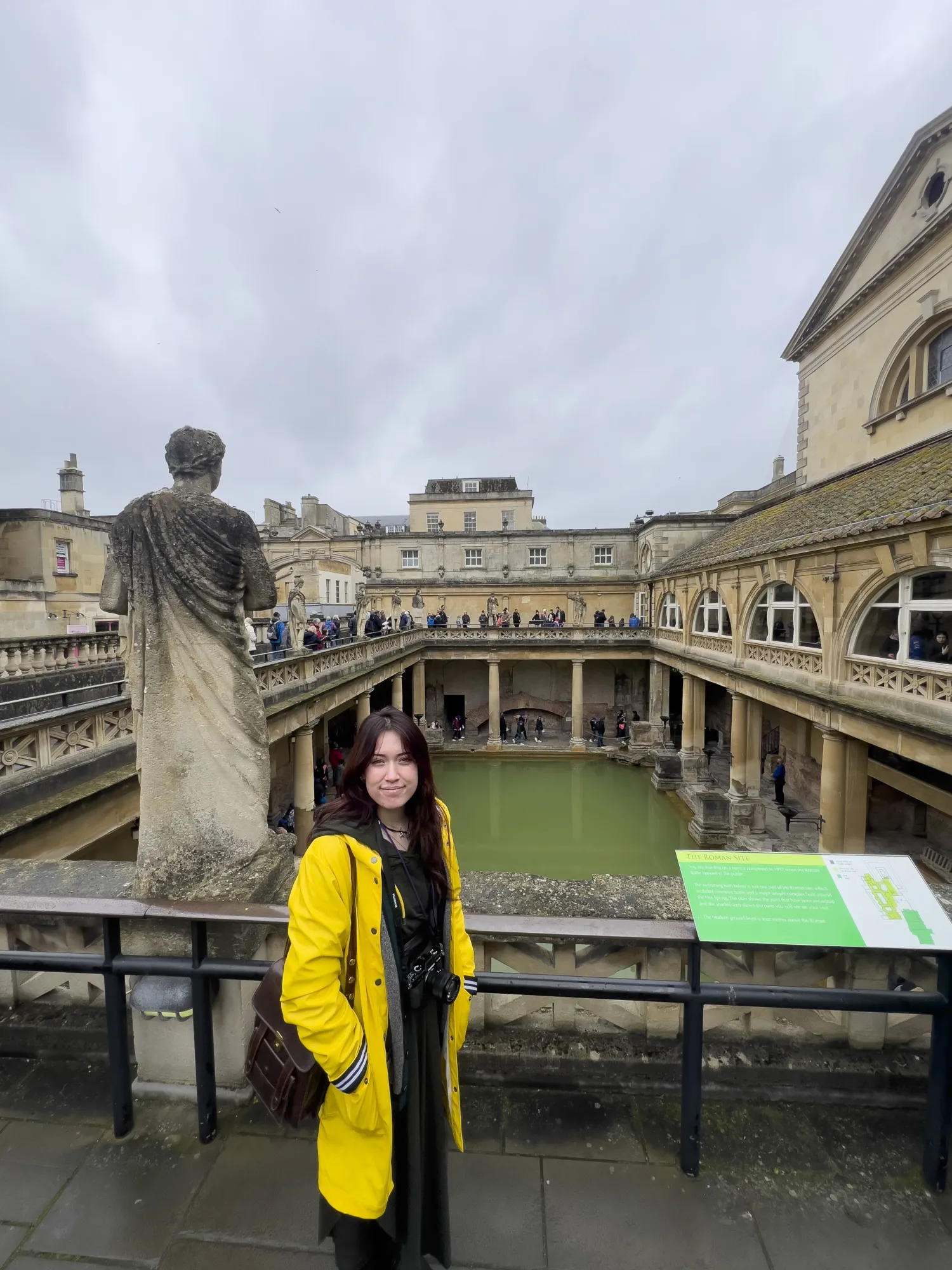 The Roman Baths with cousin Talli